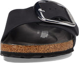 Birkenstock Madrid Big Buckle in Black Leather