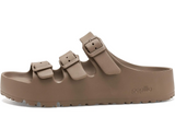 Birkenstock Florida Flex Platform EVA in Gray/Taupe