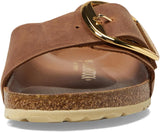 Birkenstock Madrid Big Buckle in Antique Cognac Leather