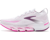 Women's Brooks Glycerin Flex in White/Cyber Pink/Argyle