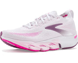 Women's Brooks Glycerin Flex in White/Cyber Pink/Argyle