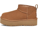 Kids' UGG Classic Ultra Mini Platform in Chestnut