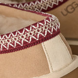 Women's UGG Tasman II in Sand/Dark Cherry
