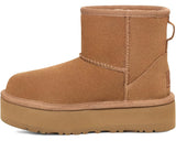Kids' UGG Classic Mini Platform in Chestnut