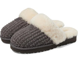 Women's UGG Cozy Knit Slippers in Charcoal