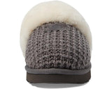 Women's UGG Cozy Knit Slippers in Charcoal