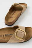 Birkenstock Madrid Big Buckle in Sandcastle Leather