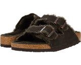 Birkenstock Arizona Shearling in Mocha (narrow)