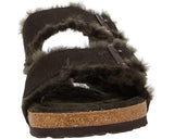 Birkenstock Arizona Shearling in Mocha (regular width)