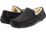 Men's UGG Ascot Slipper in Black Leather
