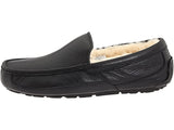 Men's UGG Ascot Slipper in Black Leather